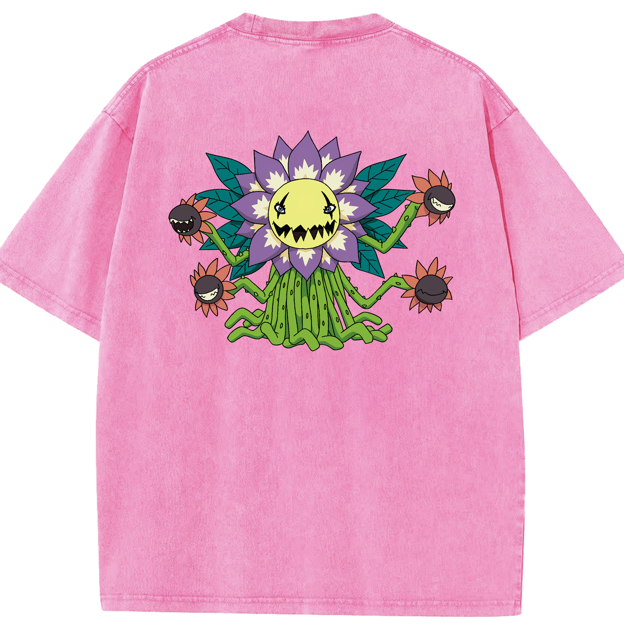 （画像用） Digimon デジタルモンスター/デジモン 綿100% ヴィンテージ風 半袖Tシャツ（背面プリント）
